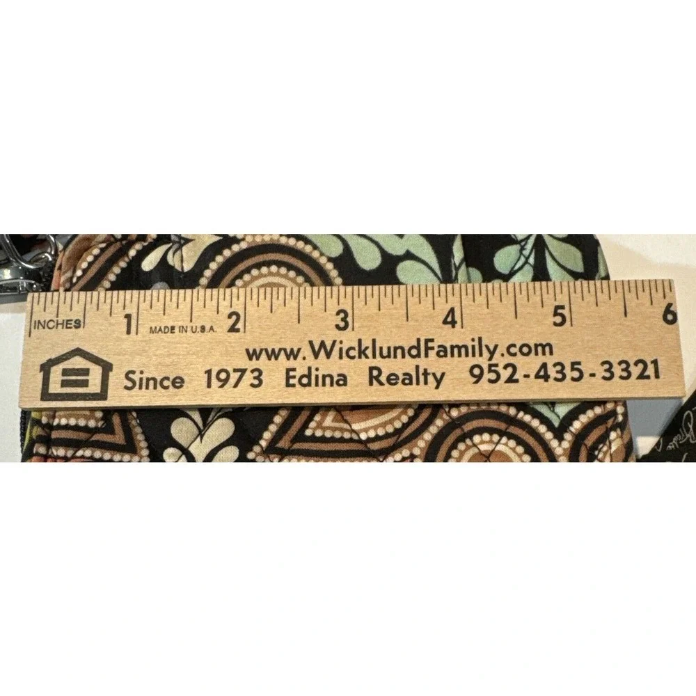 Vera Bradley Paisley Pink Wristlet Wallet Floral W/ Crossbody Strap‎ 7 Card Cap - Picture 6 of 9